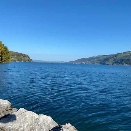 See Und Berge Family Faulensee Buitenkant foto